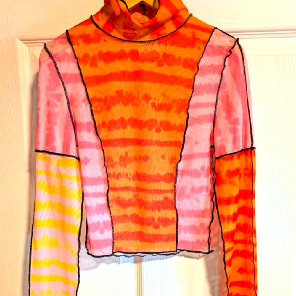 Princess Polly Multicolor Mesh Blouse